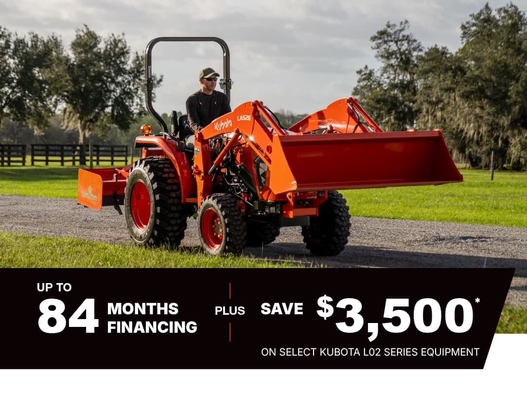 Save on Select L02 Series Tractors